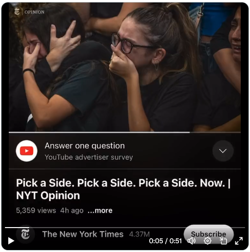 Pick a Side, Pick a Side. Now.