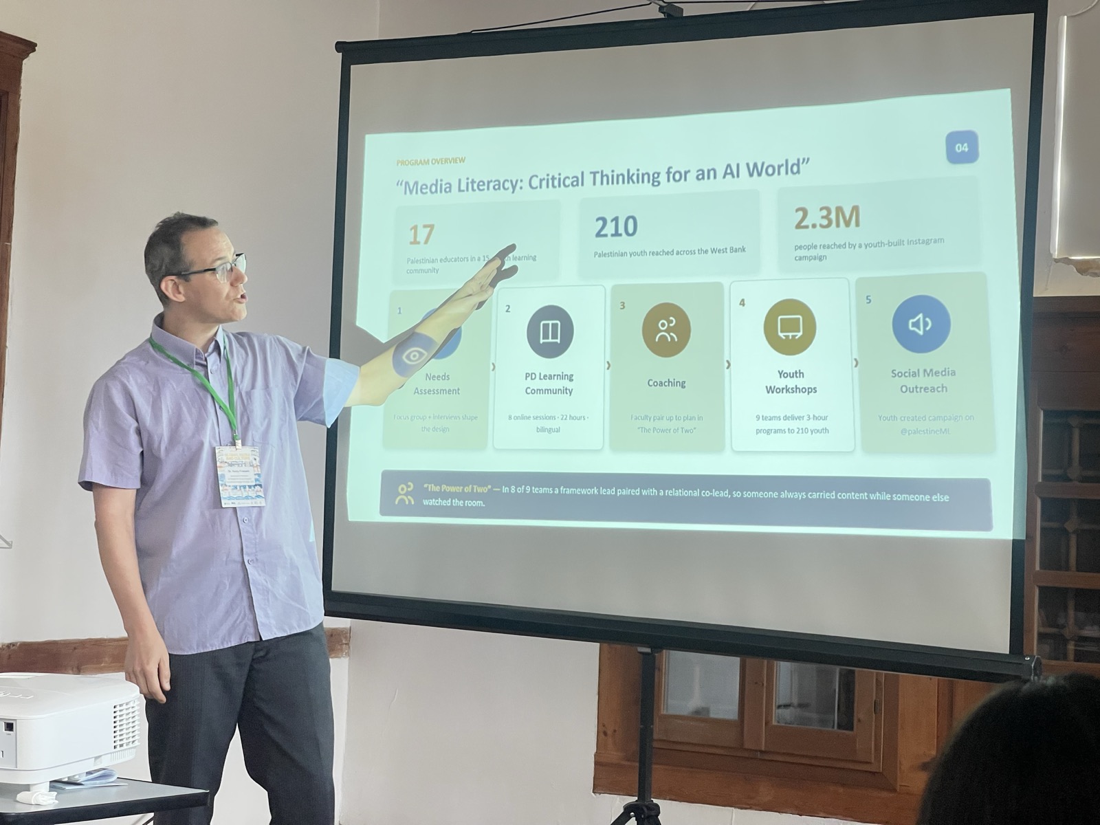 Yonty presenting at Global Media and Culture Conference