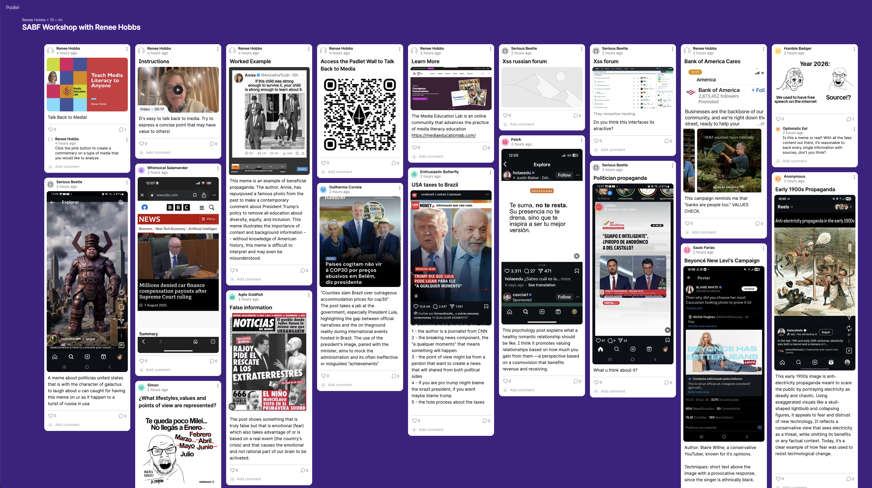 Students Analyze Media